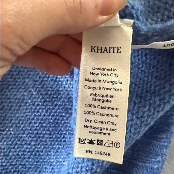 Khaite Blue chasmere sweater - Picture 10 of 11